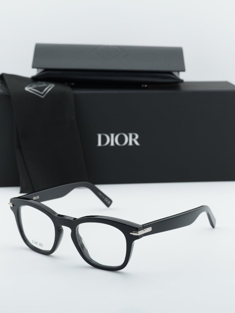 Dior DIORBLACKSUITO S21I 1000 Square Eyeglasses 49mm - Black